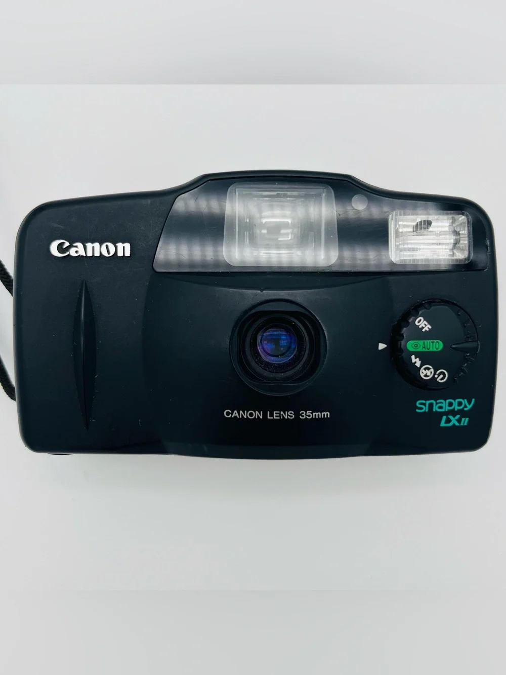Canon Snappy LX II 35mm Point & Shoot Film Camera Vintage Built in Flash. Tested